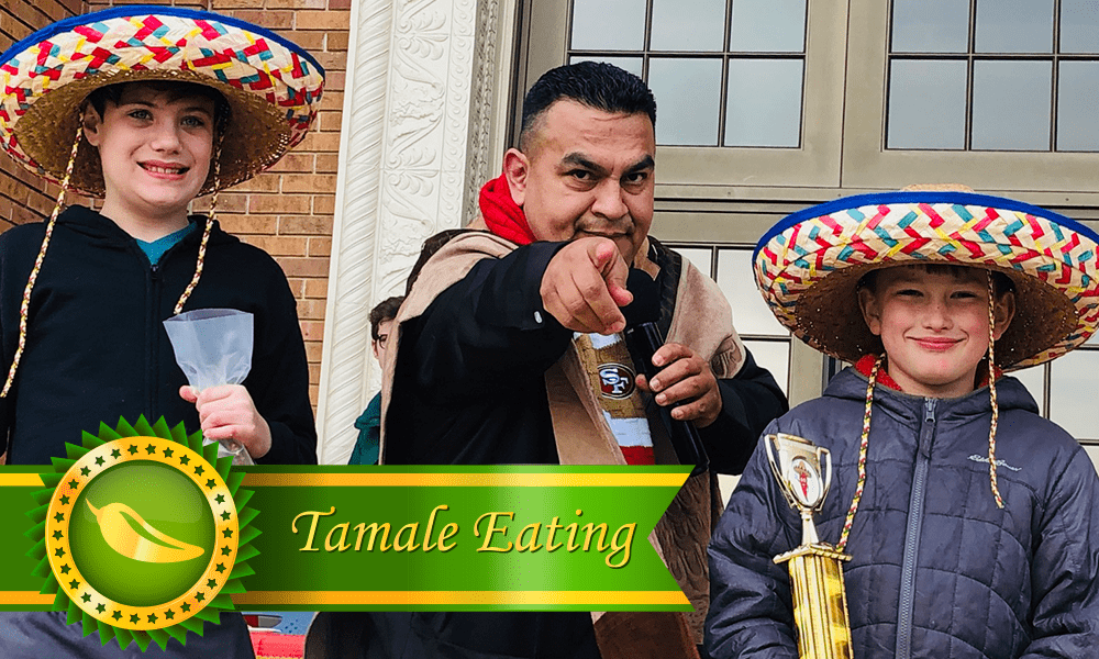 Image of 2020 Tamale Eating Contest winners